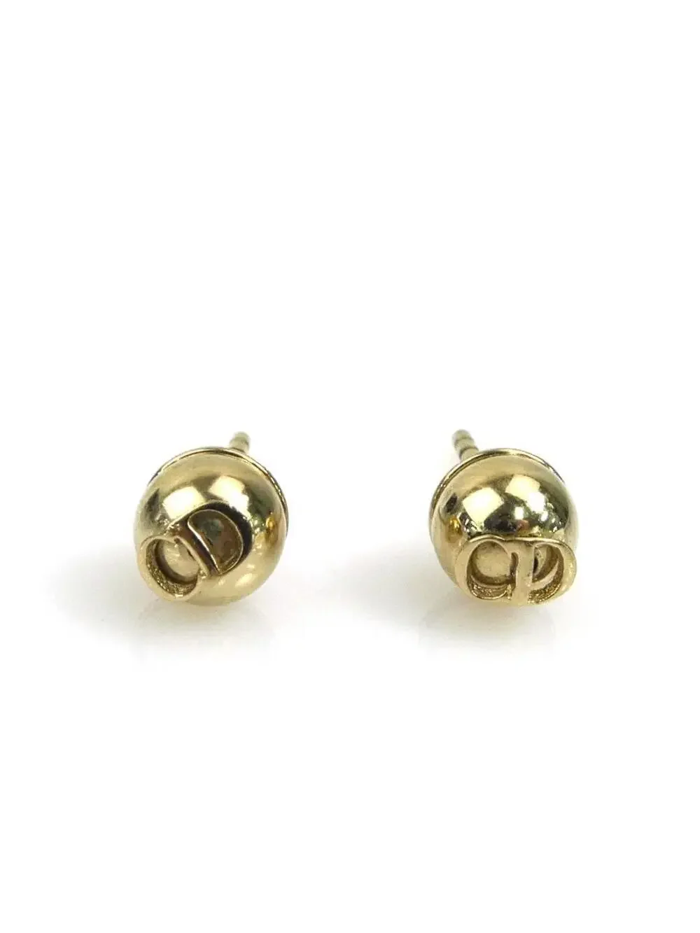 Auth Christian Dior Pierce Earrings #294114C24B
